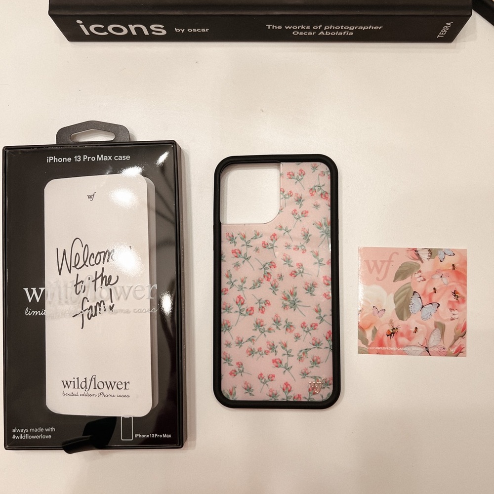 Wildflower iPhone 13 Pro Max Case Pink Posie Rosie